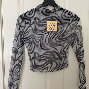 VRG GRL mesh long sleeve